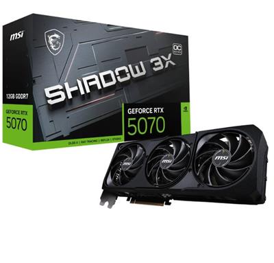 PLACA DE VIDEO 12GB MSI RTX 5070 SHADOW 3X OC